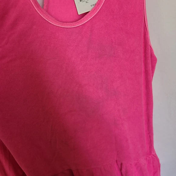 Juicy Couture Women's Terrycloth Hot Barbie Pink Beach Pool Cover Up Drese XL - Picture 6 of 9